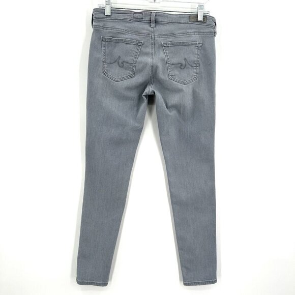 AG ADRIANO GOLDSCHMIED *Flawed* Legging Super Skinny Ankle Gray Jeans Size 29 - Picture 2 of 9